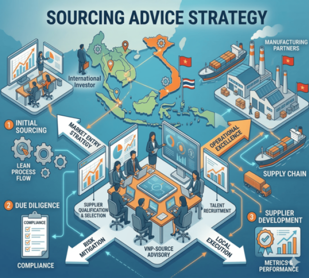 Sourcing advice strategy