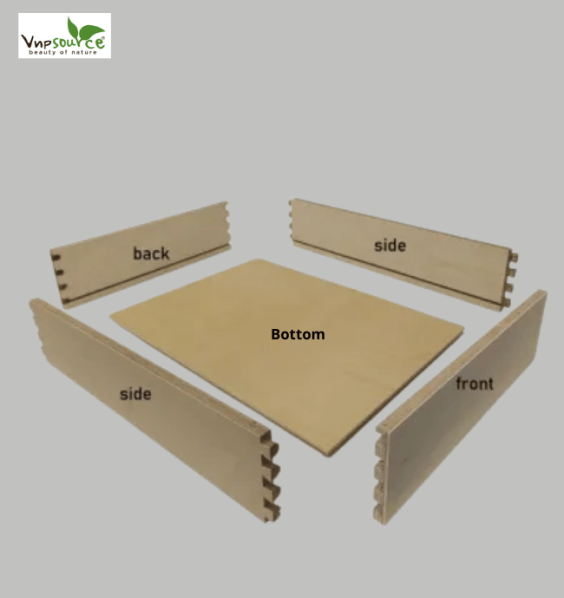 Drawer Parts (Sides/Front/Back/Bottom) – Wooden Drawer Components Manufactured in Vietnam | VNP – SOURCE