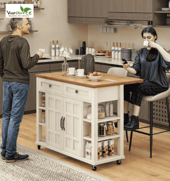Kitchen Islands & Carts Made in Vietnam - Versatile kitchen furniture solutions for modern spaces