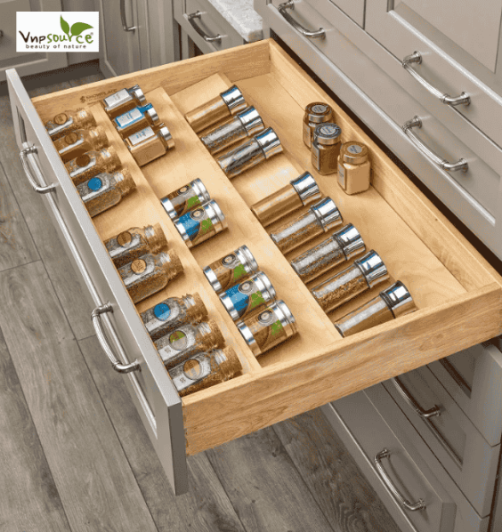 Spice Drawer Inserts (Adjustable) – High-Quality, Made in Vietnam